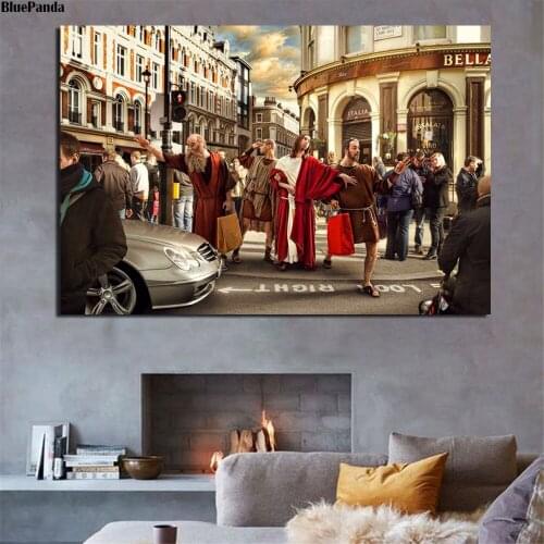 Jesus And His Disciples Last Supper Christ God Poster Painting On Canvas Bedroom Wall Art Decoration Pictures Home Decor