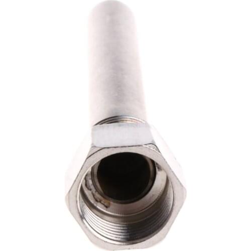Drop#Wholesale Stainless Steel Thermowell 1/2" NPT Threads 130mm Long For Temperature Sensors Dropshipping
