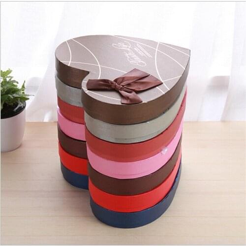 Heart shape 28*21*4cm Gift Packaging Paper Box For Event Party Wedding Candy Chocolate Bakery Baking Cake DIY Soap Packing