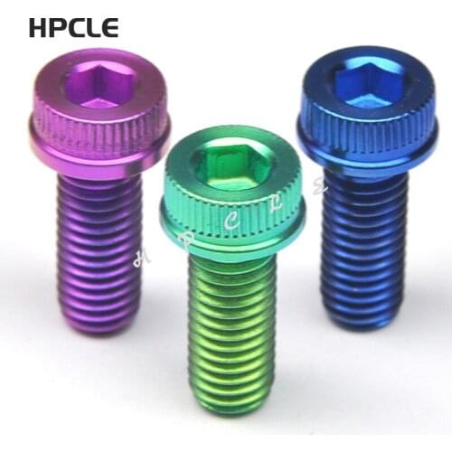 4pcs Titanium alloy screw M8x20 car modification brake caliper screw
