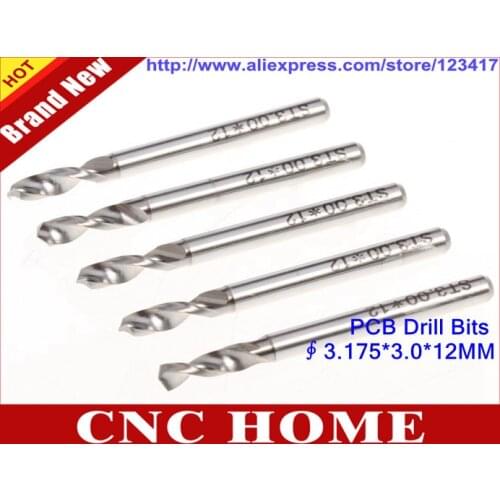 10pcs 3.175*3.0mm Micro PCB Drill, CNC Engraving Bits, Drill Bits Kit Needle,Carbide Carving Tool on Print Circuit Board
