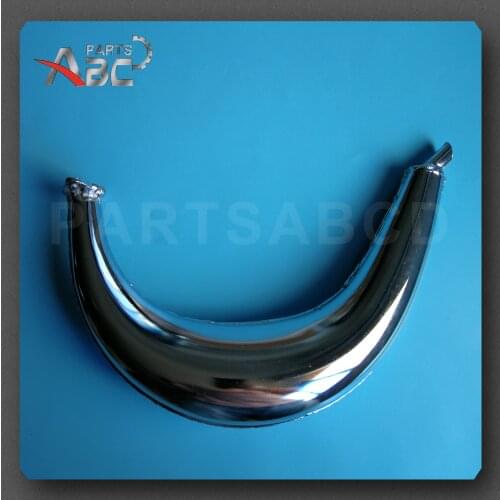DB Killer Silencer Banana Muffler Exhaust Chrome With Gasket 49cc 50cc 60cc 66cc 80cc Motorized Bicycle Bike Parts