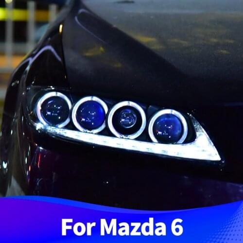 Headlight Assembly For Mazda 6 2002-2008 Mazda6 / Mazdaspeed 6 LED Turn Signal LED DRL LED High Beam