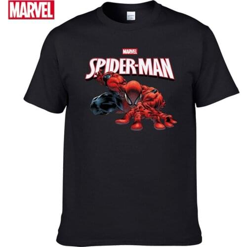Marvel The Avengers spiderman t shirt Comfortable Breathable 100% cotton Fashion clothes for teens Summer Top Mens clothing #70
