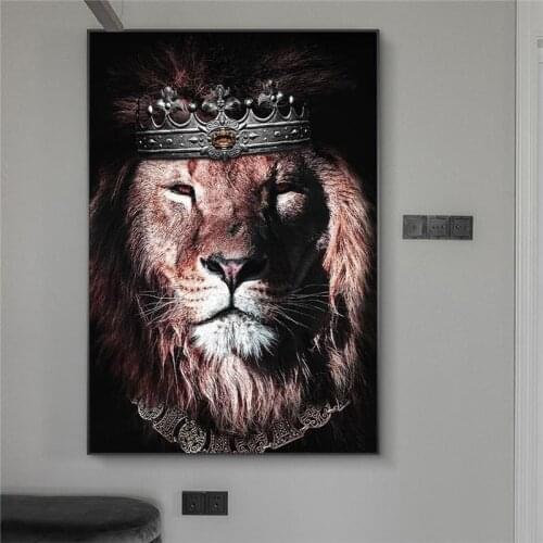 Canvas Painting for Living Room HD Tiger Zebra Leopard Lion Poster Moderne Wall Art Decorativas Abstracto Animals Print Picture