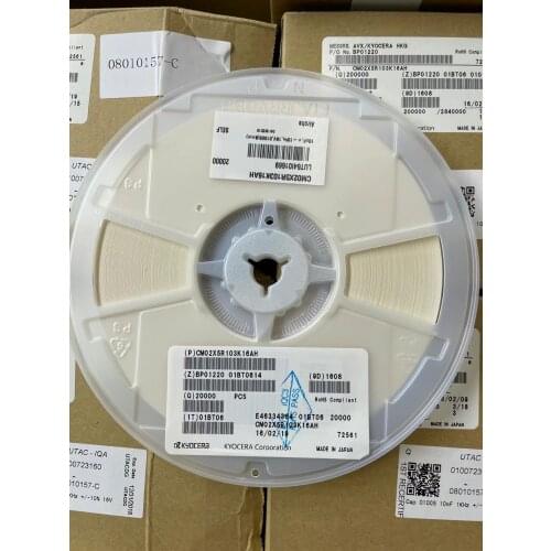 CM02X5R103K16AH SMD MLCC 01005 103K 10NF 16V X5R CAP CER 10000PF 16V X5R 01005 10000 pF ±10% 16V ceramic capacitor X5R 01005