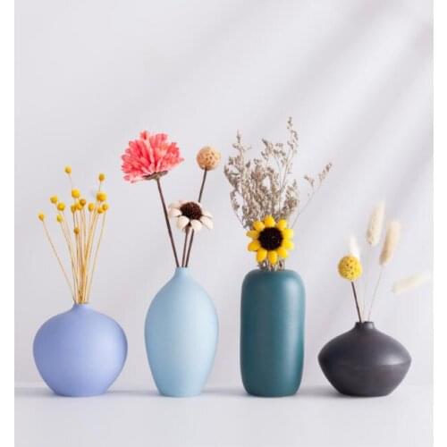 Classic Desktop Ceramic Vase Simple Floor Vase Chinese Crafts Decoration Creative Gifts Home Decoration