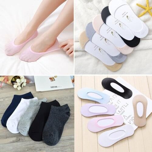 Summer Thin Boat Socks for Women Girls Casual Low Cut Ankle No Show Socks Shoe Liner Sock Invisible Socks Slippers Sokken