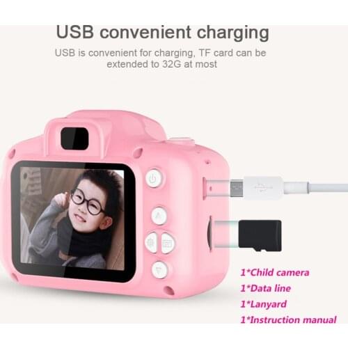 1080P HD Screen Mini Childrens Camera Waterproof 2.0 Inch Outdoor Photography Recorder Baby Kids Gift Educational Toys