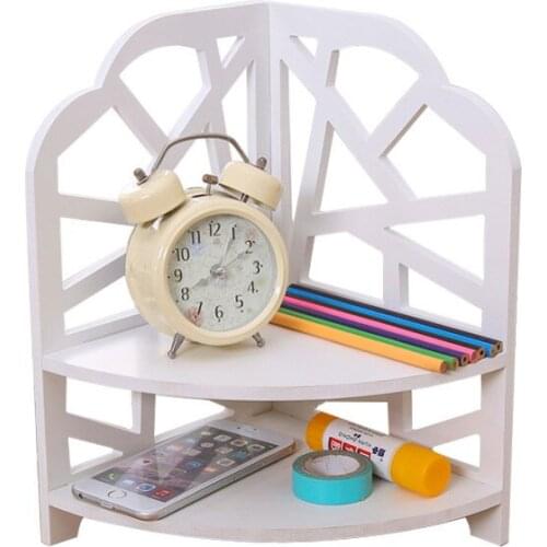 DIY Desktop Storage Racks Creative Organising Shelf Makeup Stationery Cosmetic Sundries Handmade Assembly Wood Storage Box