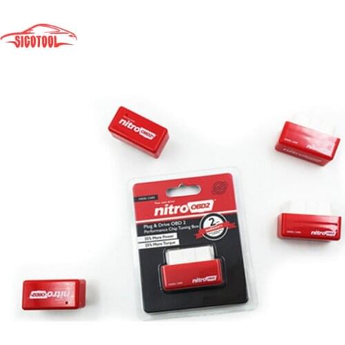 New Arrival NitroOBD2 Plug and Drive OBD2 Chip Tuning Box Performance for Diesel Cars NitroOBD2 Fuel Optimization tool