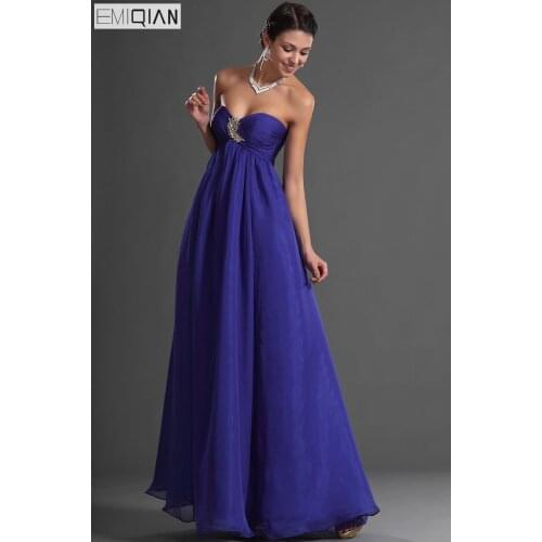 Freeshipping Lovely Strapless A-line Sweetheart Neckline Empire Evening Dress