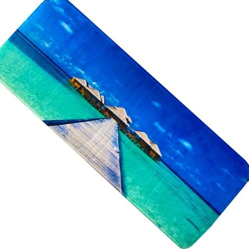 Custom Highly Water Absorbent Plush Kitchen Carpet Non-slip Bathroom Mat Living Room Rug Indoor Mat HD Printing Door mats