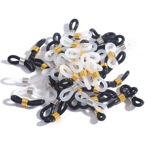 20/50/100pcs Glasses Chain Silicone Rubber Ring Non Slip DIY Connector Strap Eyelets Rope Sunglasses Cord Accessory Wholesale