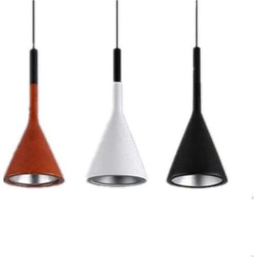 Nordic Simple Restaurant Bar Lamp Bedroom Chandelier Aplomb Suspension Lamp Art Cement Material Lamp