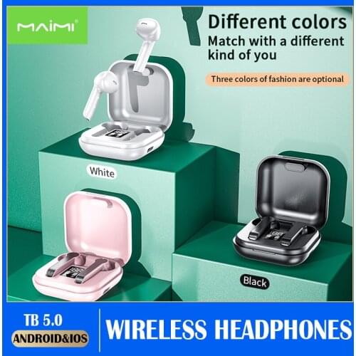 TWS Bluetooth 5.0 Earphones Charging Box Wireless Headphone 9D Stereo Sports Waterproof Earbuds Headsets With Microphone