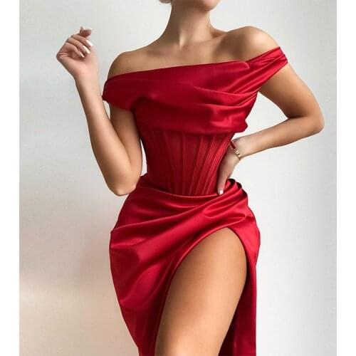 High Quality Women Summer Dress Sexy Bodycon Dress Party 2021 House of Cb One Shoulder Elegant Prom Wedding Evening Party Dress
