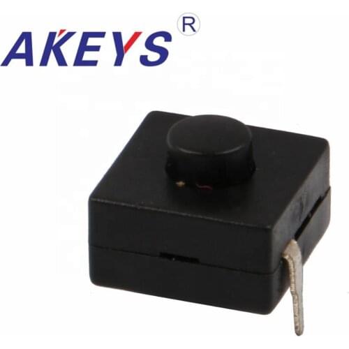 10PCS AKEYS 1212-112A Button Self - locking switch flashlight switch