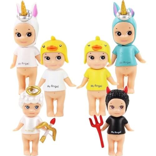 2pcs/lot Sonny Angel Figure Toy Unicorn Duck Sonny Angel Baby Toy Kewpie Doll Gift for Children