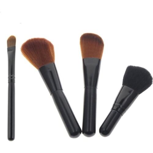 3 Or 4Pcs Cheap Brand Women Girls Face Beauty Makeup Cosmetic Tool Product Maquiagem Foundation Concealer Blush Brush Set Kit
