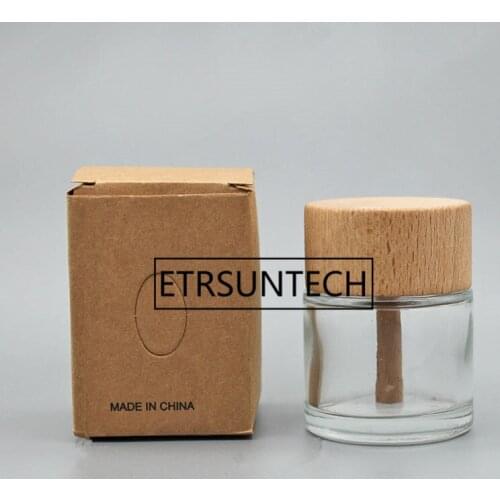 50ml Cylindrical clear Glass Essence Perfume Bottle Cosmetics Packing Bottle F1189