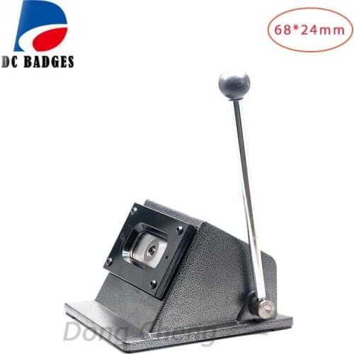 68*24mm square paper cutting machine, cutting size 78*34mm, for 68*24mm name tag