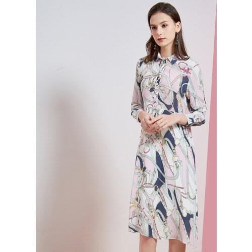 White blue chain silk floral maxi dress women 2020 summer long work boho beach office sexy party luxury dresses plus size