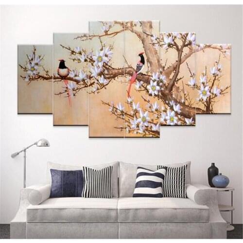 Living room decoracion multi wall pictures for art canvas painting Magpie plum picturepaintings No Frames canvas abstract