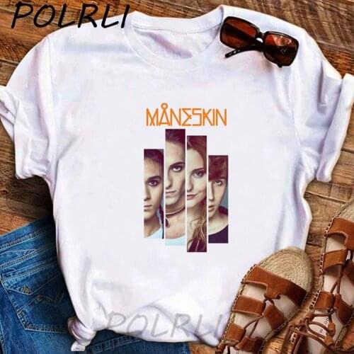 Damiano David Maneskin T-shirt Women Men Harajuku Rock Roll T Shirt Hip Hop Streetwear Oversized Tee Shirt Woman Clothes