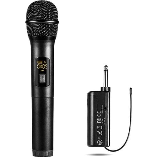 K380J UHF Handheld Wireless Microphone with USB Receiver KTV Speech Karaoke Microphones & Accessories
