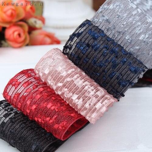 Kewgarden 40mm 4cm Hollow Yarn Ribbons Handmade Tape DIY Bowknot Accessories Satin Ribbon Riband 4m/lot