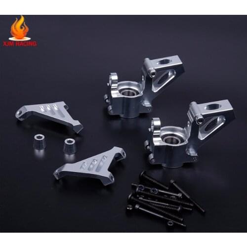 CNC Metal Front Hub Carrier Set for 1/5 Hpi Rofun Rovan Km Baja 5b 5t 5sc Truck Rc Car Toys Parts