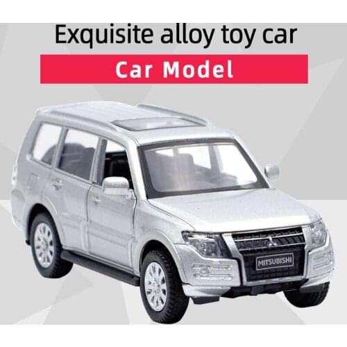 Caipo 1:43 Mitsubishi Pajero Alloy Diecast Car Model Toy With Pull Back For Children Gifts Educational Toy Collection