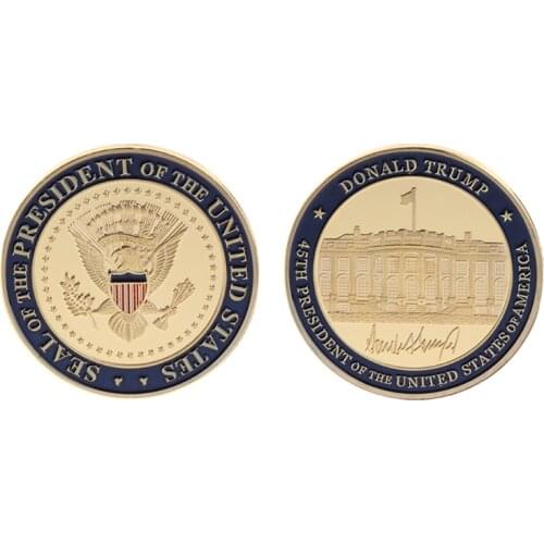 Non Currency Coin High Quality Collection Coin Commemorative Coin US 45th President DOnald Trump Collection Arts Gifts Souvenir
