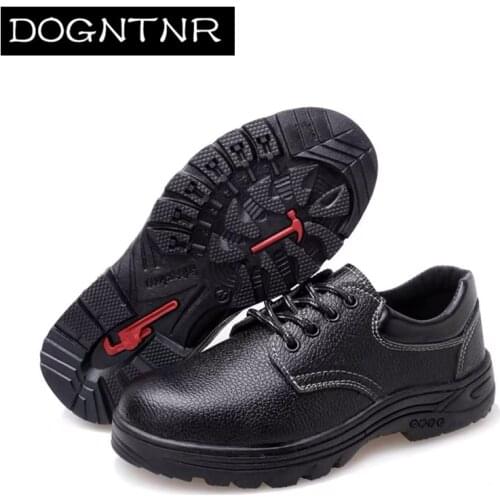 Mens Work Safety Shoes Steel Head Microfiber Leather Work Safety Boots Large 34-47 Men And Women Anti-puncture work Shoes