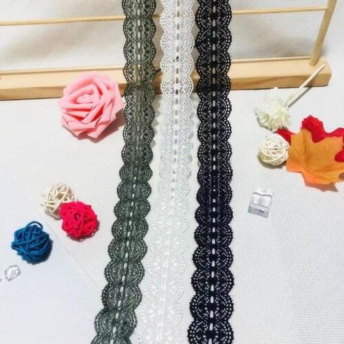NS1177 3.5cm Flower Elastic Band Lace Trim for Sewing Underwear Clothing