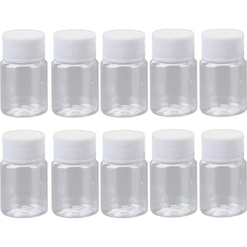 20ml Portable Refillable Containers with Top Cap Food-grade PET Material Lightweight Empty Seal Bottles Travel Bottles