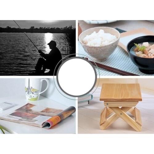 Y1UU Portable household solid wood pine folding outdoor fishing stool