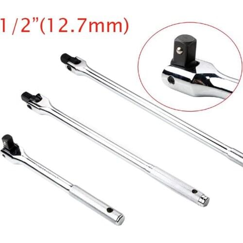 Breaker Bar Wheel Nut Spanner Flexible Handle Dual-Drive with 1/2" Nut Sq. Drivers, F-Stye Wrench