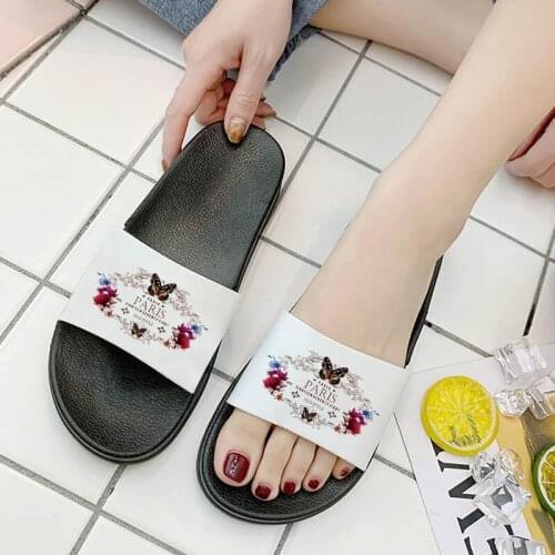 Aesthetic Wreath Slippers Womens Beach Slippers Female Summer Slides Fashion Flip Flop Ladies Korean version slippers