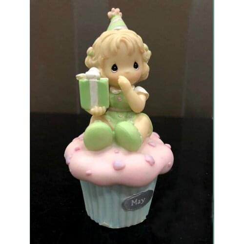 Silicone Mould Water Drop Doll Cupcake Mold Girl sit on Cupcake Fondant Cake Cholocate Mold Home Decoration Clay Mold