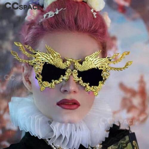 47444 Phoenix Shape Party Catwalk Luxury Sunglasses Fashion Men Women Shades UV400 Vintage Glasses