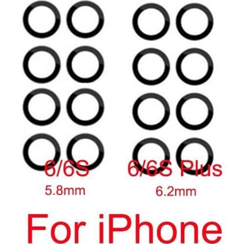 2 PCS Rear Camera Glass Lens For Apple iPhone 6 6S Plus 6+ 6s+ Back Camera Lens Glass Cover With Sticker Repair Spare Parts