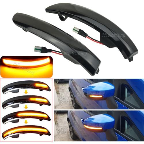 LED Rearview Mirror Turn Signal Light Dynamic Indicator Lamp For Ford Escape Kuga II EcoSport 2013-2019