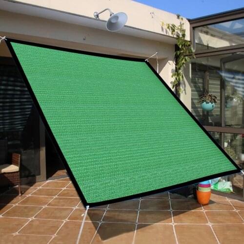 Green Encrypte Shading Net Anti-UV Sun Shade Canopy Swimming Pool Awning Outdoor Garden Courtyard Balcony Shade Netting Cloth