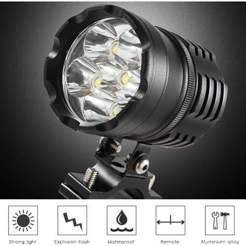 1Piece 6000K Motorcycle Lamp 6LED Driving Spot Head Lamp Auxiliary Fog Light Motor Accessories 12V