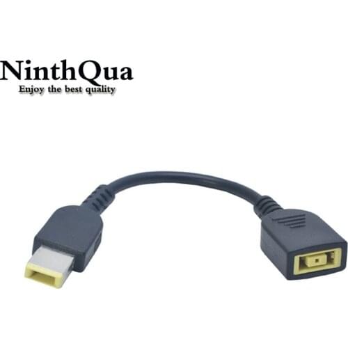 1Pcs DC Square USB Plug Female To Male Power Adapter Converter Connector Cable Cord for Lenovo Thinkpad Charger Adapter