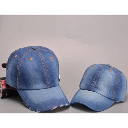 2017 summer Unisex Cowboy Parenting Fall Casual Baseball Cap Snapback Dad Hat For Men Women Denim Jeans Hip Hop Wholesale