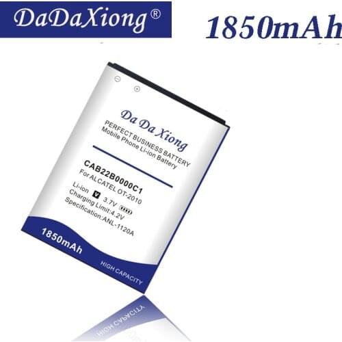 1850mAh CAB22B0000C1 CAB3010010C1 Battery For ALCATEL One Touch OT-2010 OT-2010D OT-2010X OT-356 665X 1010D,1030D,2012D Battery