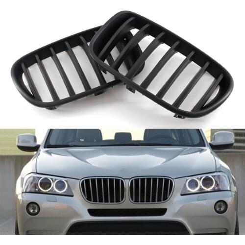 Car Front Matte Black Grille Grill Grilles for BMW F25 X3 11-14 12 2013